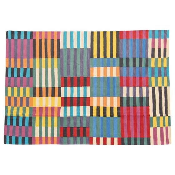 Anni Albers Bauhaus handgewebter Wandteppich | Moderne Textilkunst | 271 × 190 cm (107 × 75 Zoll) (photo 7 of 9)