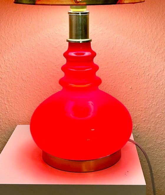 Image 1 of Doria Lighting - Opal glass lamp with internal lighting and modern shade