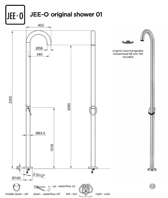 Image 1 of Doccia esterna JEE-O