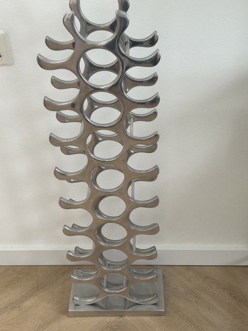 Michael Noll Design Wine Rack Aluminum