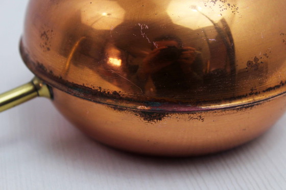 Image 1 of Brass and Copper Watering Can, France 1960