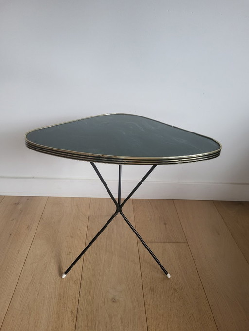 Mesa auxiliar trípode vintage, años 50