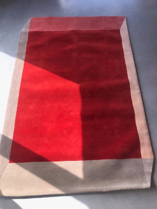 Il tappeto più bello, nuovo modello 900. Design ISO Lana Rosso/Salmone/Grigio – vloerkleden en tapijten, Wool