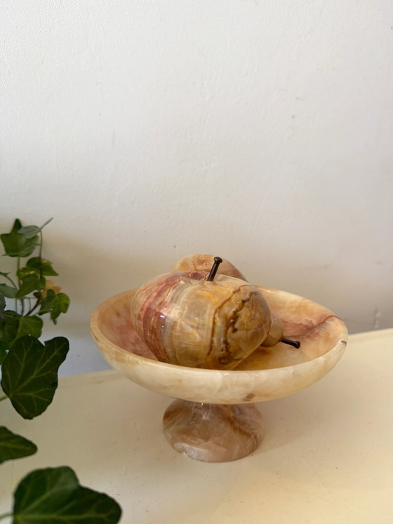Ciotola per frutta in onice con pera e mela – Ciotole, Vintage (photo 3 of 9)