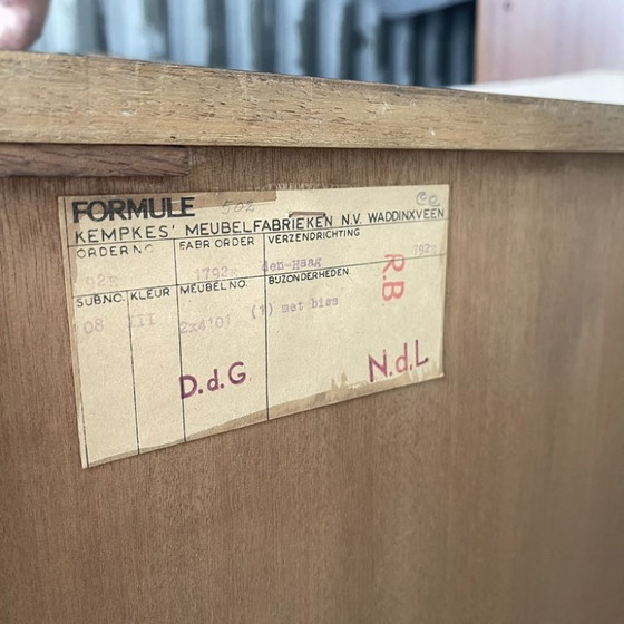 Image 1 of XL Modulaire Midcentury Kemkes Formule wandkast boekenkast vintage