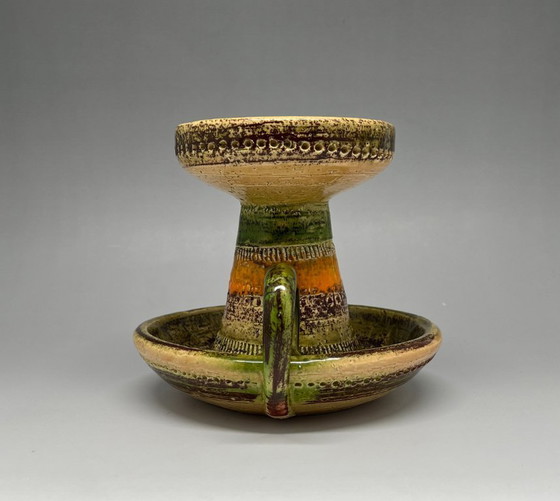 Image 1 of Candelabro Bitossi 'Rimini Verde' de Aldo Londi, años 60