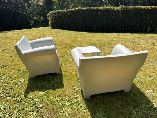 Kartell bublle lounge set grijs