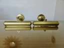 Pair of Brass Wall Lights Made in Italy 70s 80s