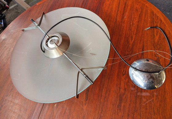 Image 1 of Vintage Spaceage Hanglamp Glas/Staal Arpyen