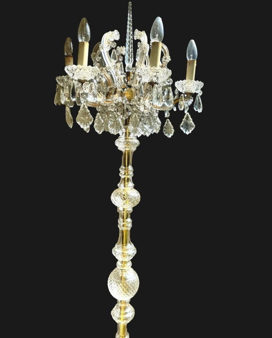 Lampadario antico Palwa – Lampade da terra, Glass (photo 6 of 8)