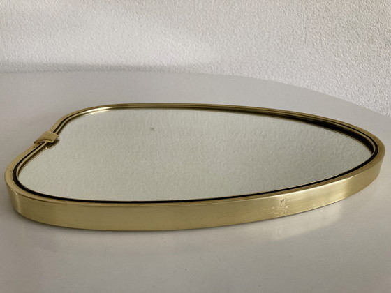 Image 1 of Miroir en forme de cœur rétro/vintage, design italien, années 1950