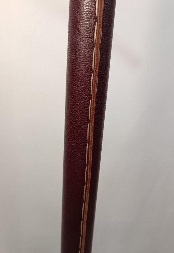 Lederen kledingstandaard van Jacques Adnet, 1950 – Kapstokken, Metal, Leather (photo 7 of 11)