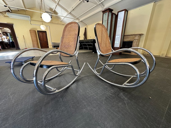 Mecedoras al estilo de Marcel Breuer (2 unidades) – Rattan (photo 2 of 13)