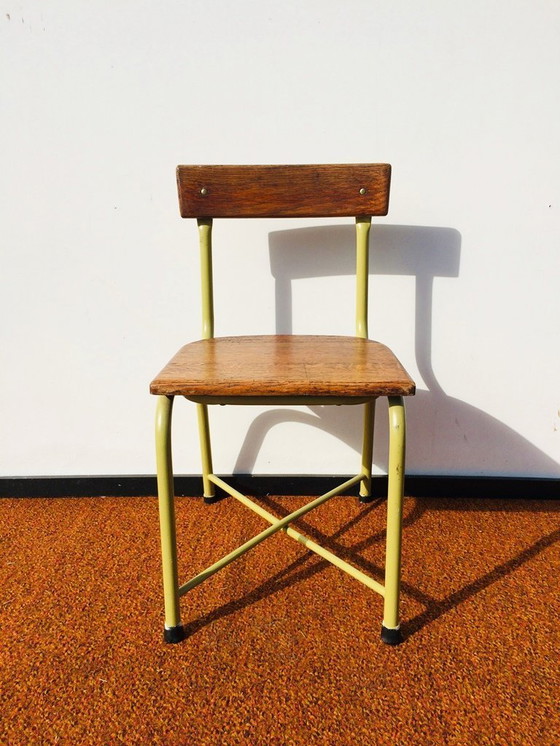 Image 1 of Vintage industrial TUBAX toddler chair [Vintage 50s] children's chair