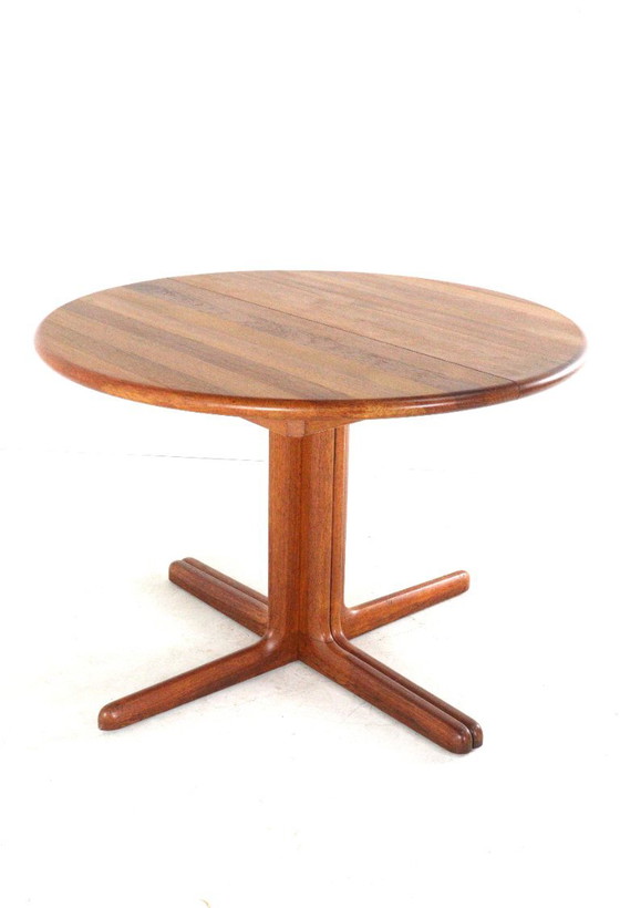 Danish 2x extendable solid teak dining table vintage – Wood (photo 5 of 15)
