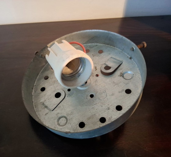 Image 1 of Vintage plafondlamp met labyrint patroon jaren 70