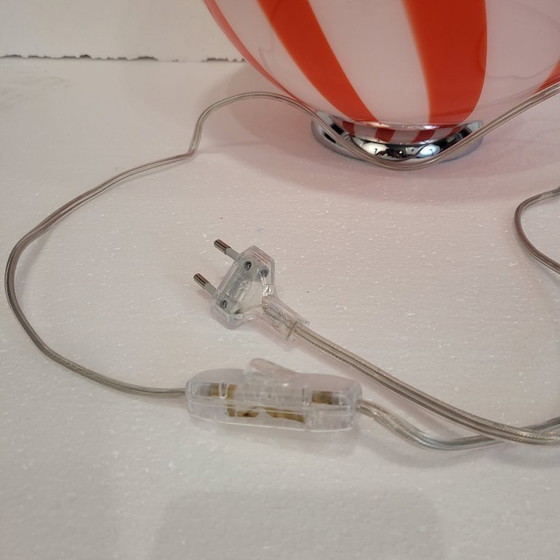 Image 1 of Tischlampe, mundgeblasener Glaskolben, Muranoglas, 80er Jahre – Italien