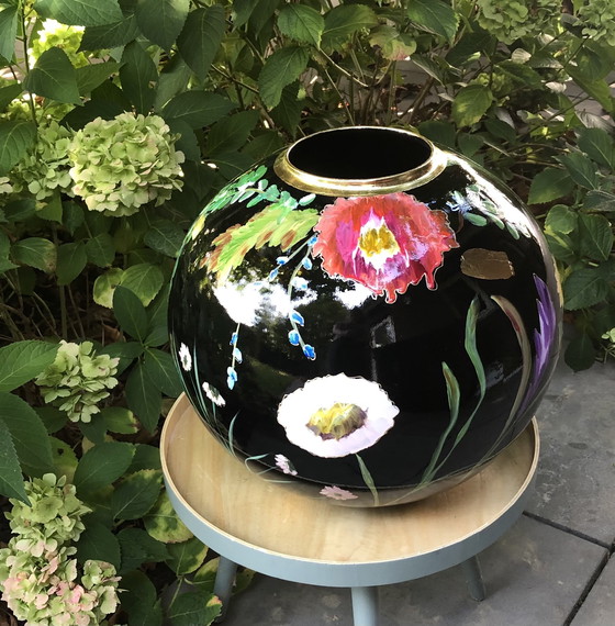 Image 1 of Vibe Art Hand-Painted Vase New!