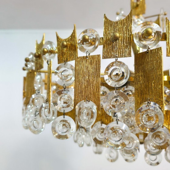 Image 1 of Lampadario XL Sciolari di Palwa brutalista anni '70