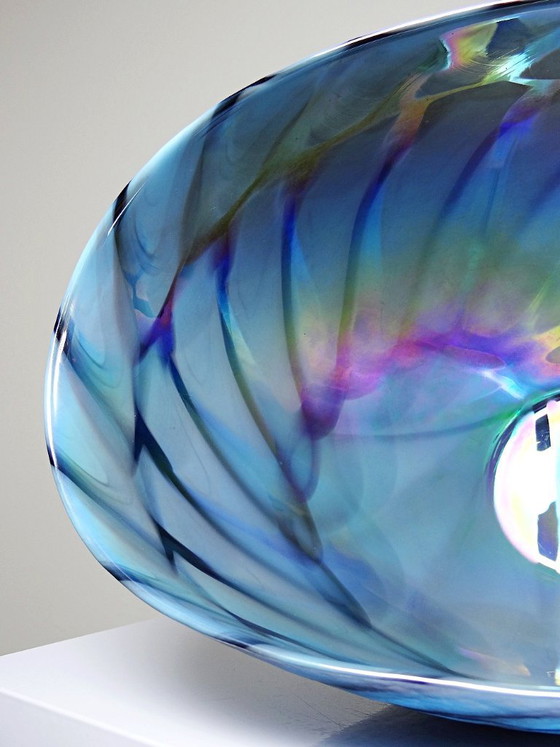 Image 1 of Handgemaakte Murano glazen centerpiece, schaal of grote schotel "Yourmurano"