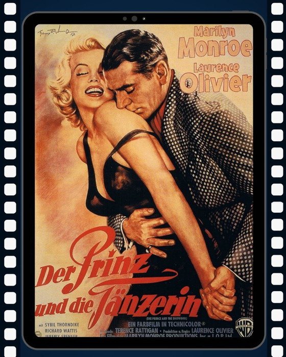 Original deutsches Kinoplakat „Der Prinz und die Tänzerin“ (1957) – Posters, Aluminium (photo 4 of 5)