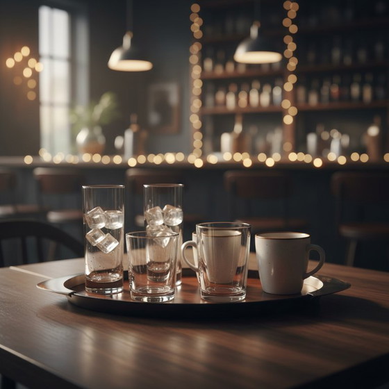 Image 1 of Mid-Century Teak & Pewter Cocktail Tray – 1950s