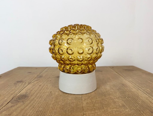 Plafonnier vintage en porcelaine blanche, années 1970 – plafondlampen, Glass, Ceramic (photo 2 of 13)
