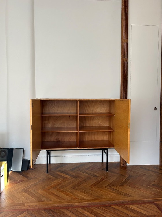 Helmut Magg for DeWe Highboard | Mid-Century Modern | 1960s – Sideboard cabinet, Metal (photo 4 of 7)