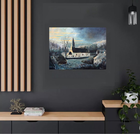 A Village In My Countryside Belgian Ardennes – Paintings & Drawings, Canvas (photo 5 of 5)
