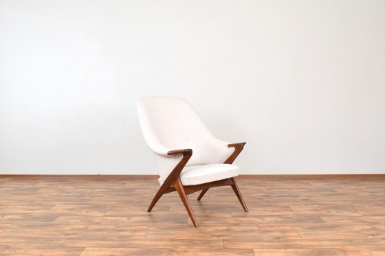 Image 1 of Chaise Bravo en teck du Mid Century par Sigurd Resell pour Rastad & Relling, 1957