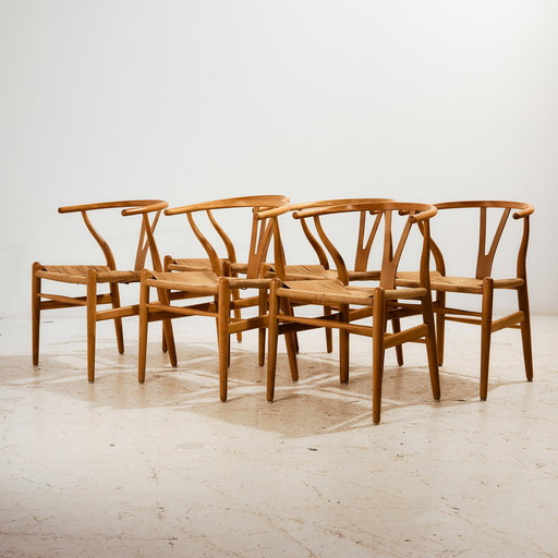 MK11101 Wishbone chair by Hans J. Wegner for Carl Hansen & Søn, Set of 6