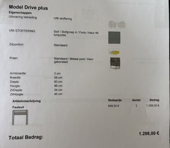 Image 1 of Armchair midel drive plus green