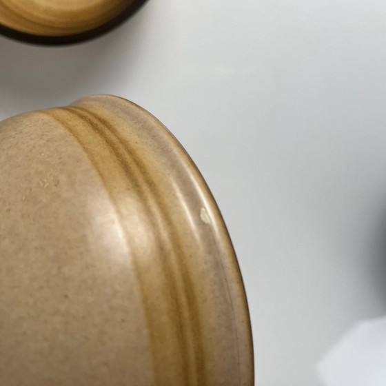 Image 1 of Set aus 9 Salins-Steingutschalen, Brauntöne