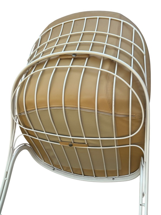 4x Sedia Vintage “Sabrina”, Gastone Rinaldi per Thema, Italy – Sedie da pranzo, Metal, Skai (photo 8 of 14)
