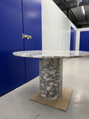 Eettafel marmer calacatta viola
