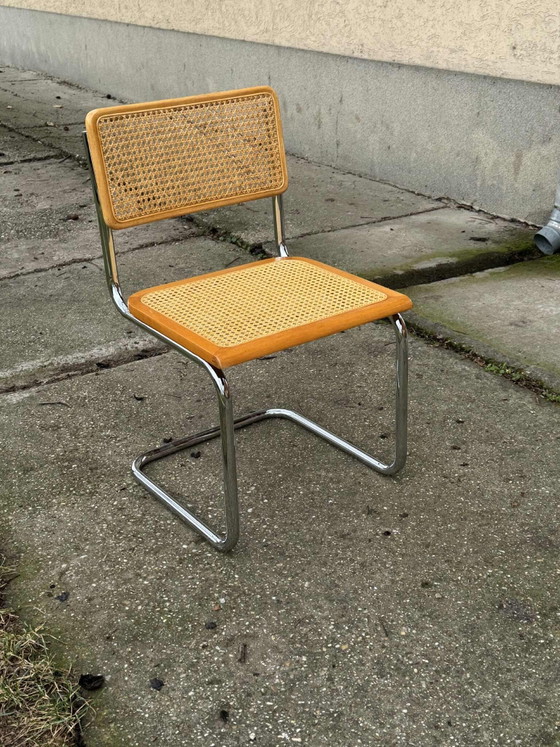 6 Mid-Century Modern Italian Marcel Breuer B32 Cesca Chairs, 1970s – Adjustable recliner chair, Metal, Chrome (photo 2 of 10)