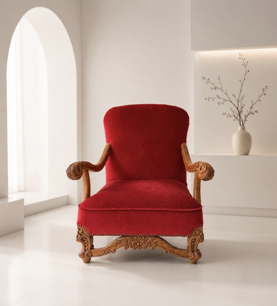 Vintage armchair – Wood (photo 6 of 7)