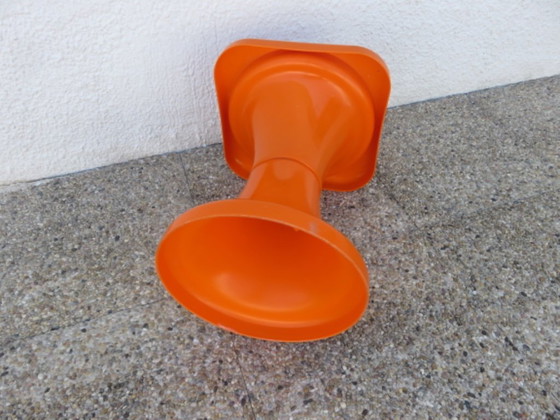 Tabouret Plastique Orange, SELUP, France, 1970 – Plastic (photo 8 of 11)