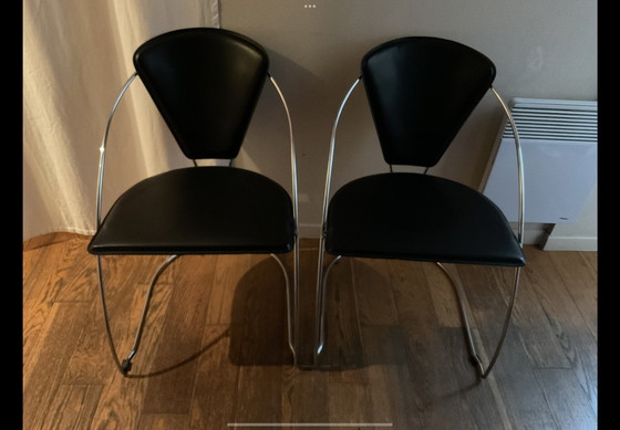Image 1 of Set of four Fil Made in Italy chairs