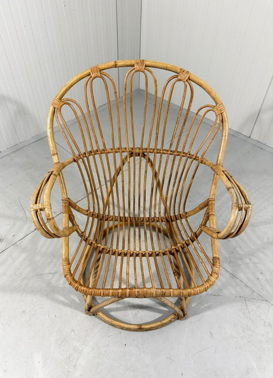 Image 1 of Silla de ratán Rohé Noordwolde años 60
