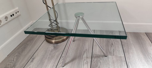 Bert Maupertuus table d'appoint en verre 49.5x49.5x35 cm