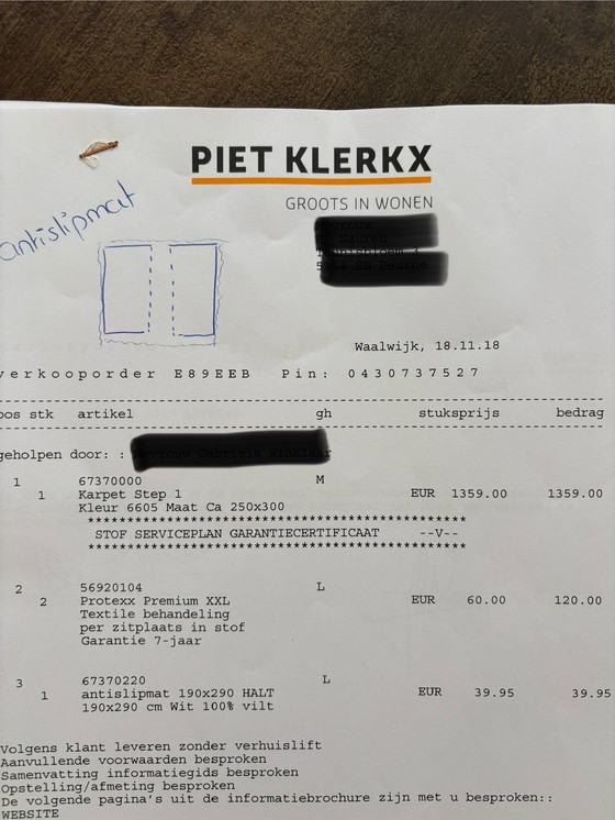 Image 1 of Brinker rug 100% wool (250 x 300 cm)