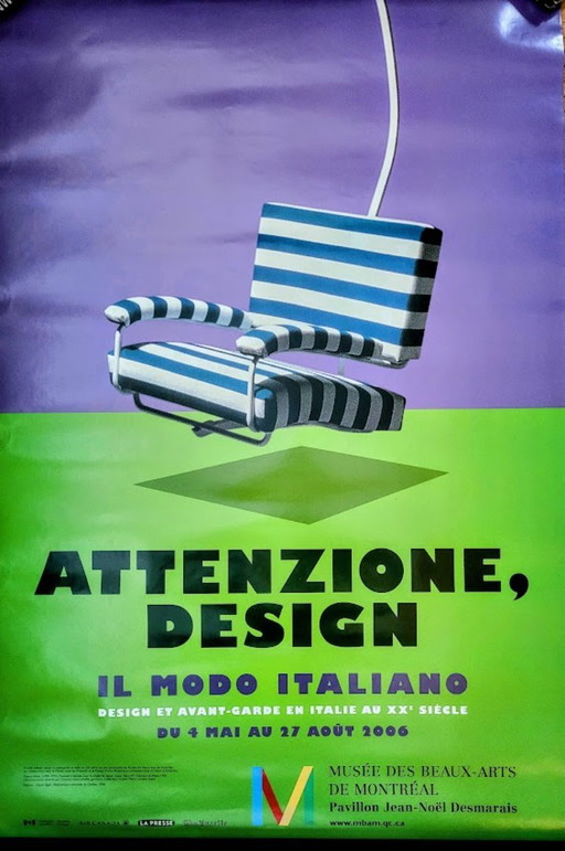 POSTER MODO ITALIANO DESIGN ITALIANO RARO