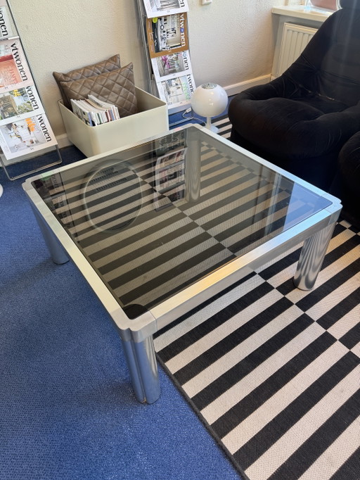 Tavolino modello 100 Artifort – salontafels, Aluminium, Glass