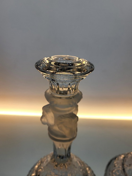 Image 1 of Neo-renaissance / neo-barok set kandelaar met drie leeuwenkoppen, Val Saint Lambert 1879