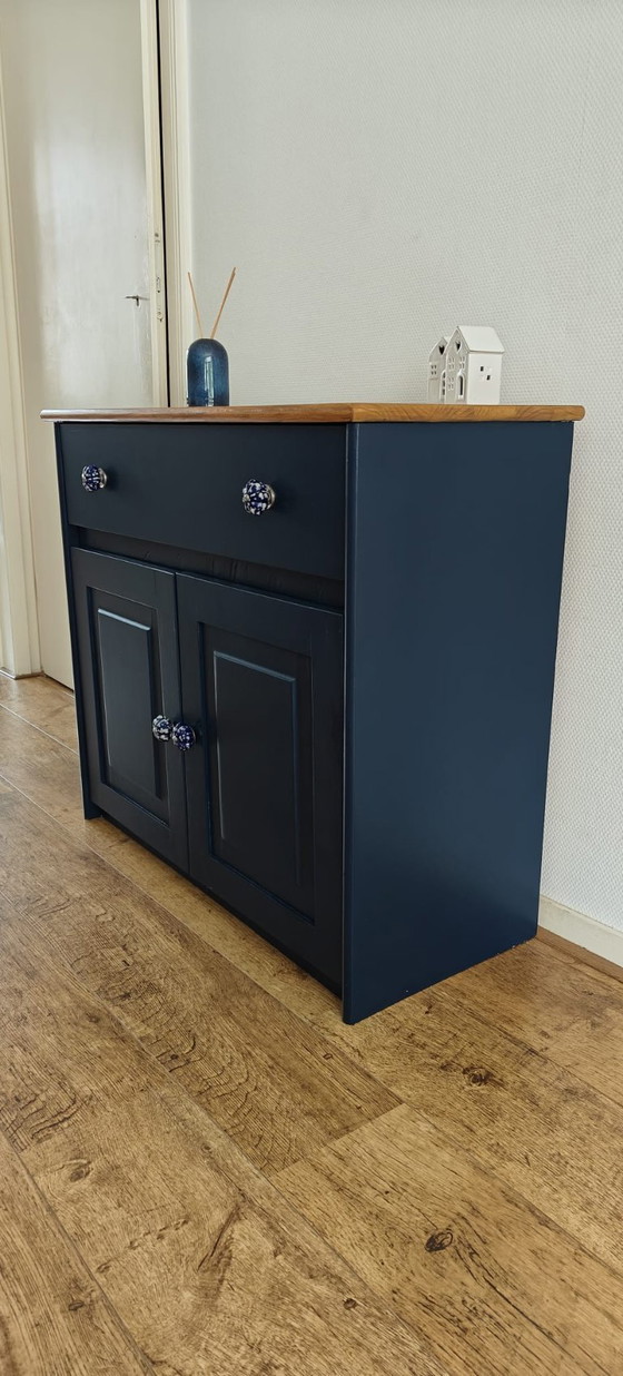Image 1 of Restyled wooden cabinet with ceramic knobs