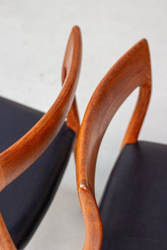 6 sedie Niels O. Möller modello 77 in teak danese, vintage anni '60 – Niels Otto Møller, Sedie da pranzo (photo 10 of 21)