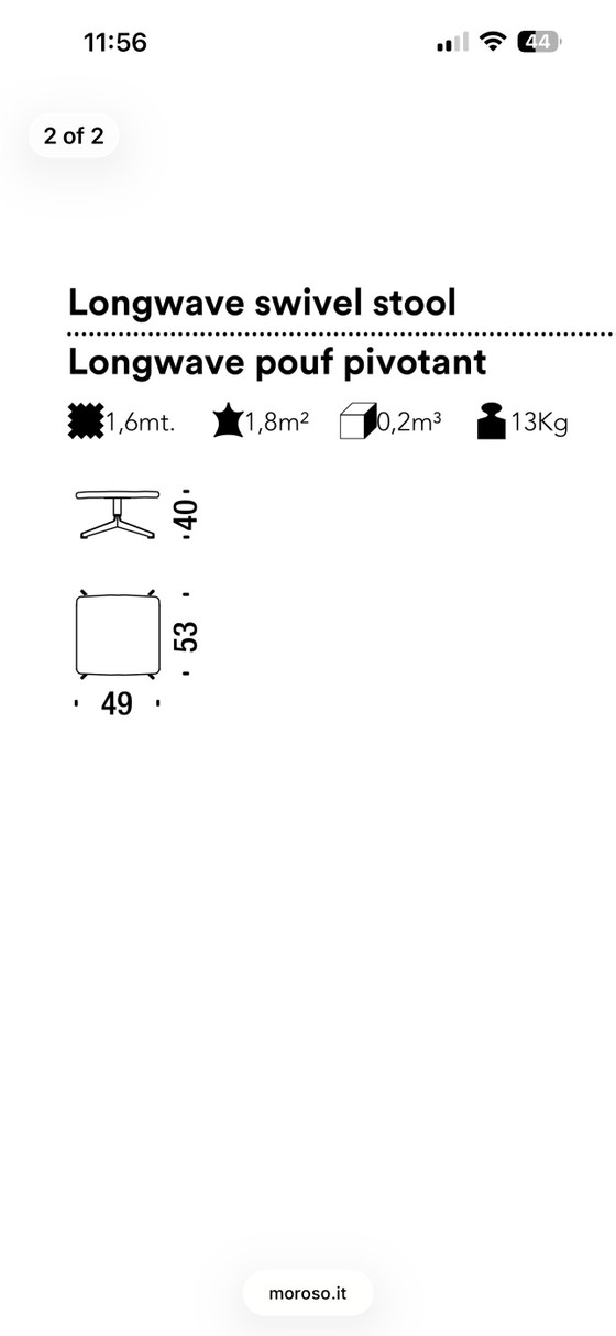 Image 1 of Moroso diesel. Designstoel van Longwave.