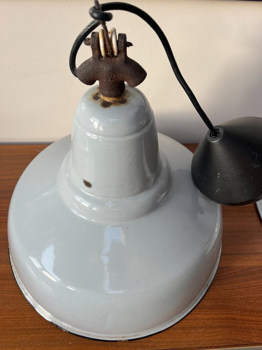 Emaille-Pendelleuchten (2er-Set)