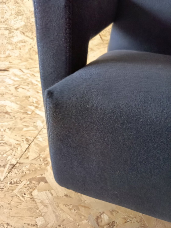 Image 1 of CASSINA Utrecht 637 armchair in Midnight BLUE Kvadrat wool by Gerrit Rietveld